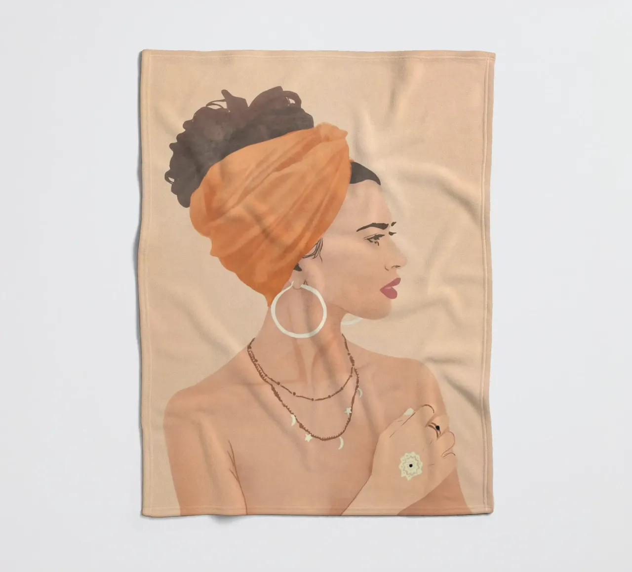 Audace in arancione coperta in pile da LeaDArt