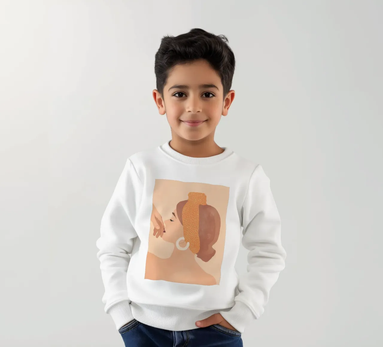 Il tocco gentile 2 felpa bambino da LeaDArt