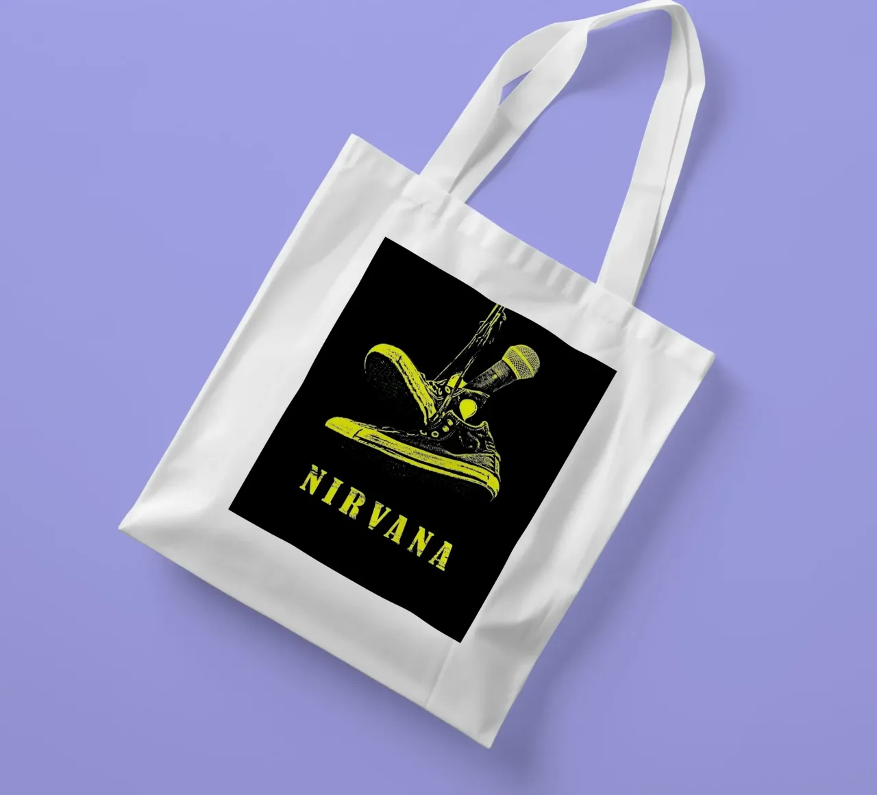 Nirvana 4 Art borsa in juta da music soul