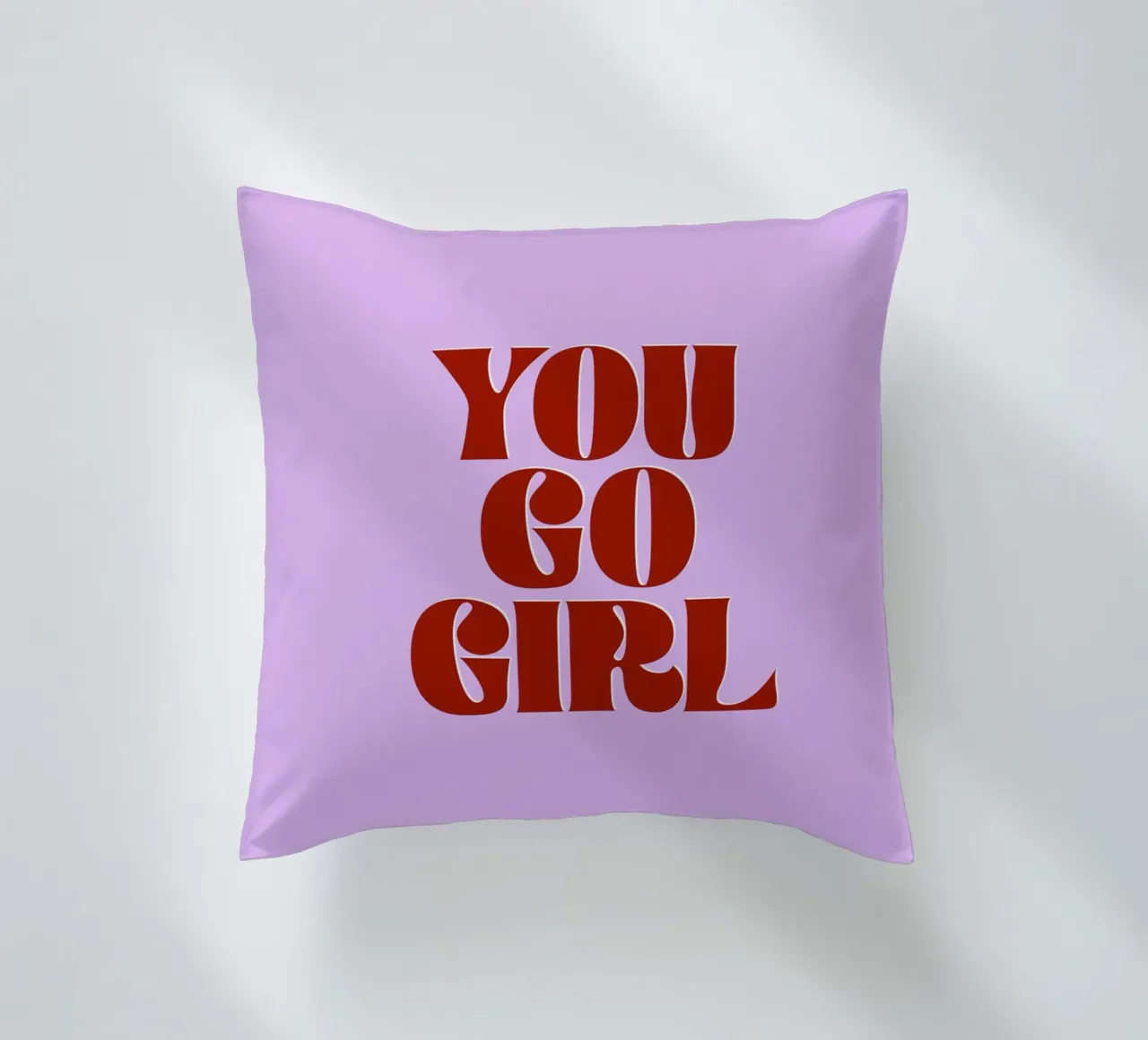 You Go Girl decorative cushion by Ayleen