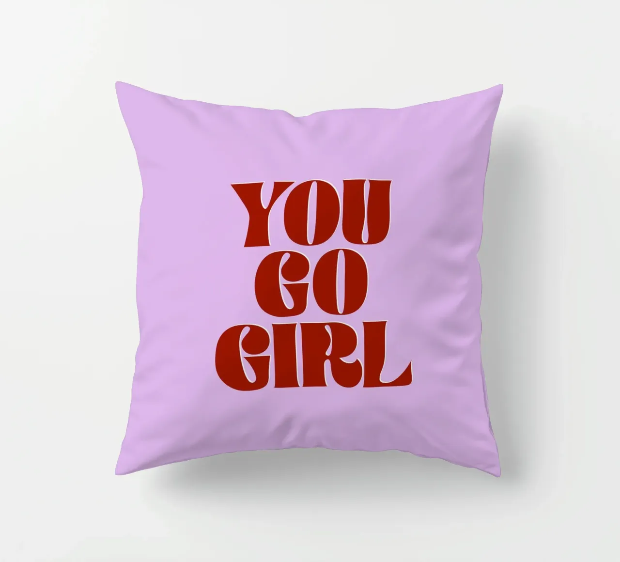 You Go Girl decorative cushion by Ayleen
