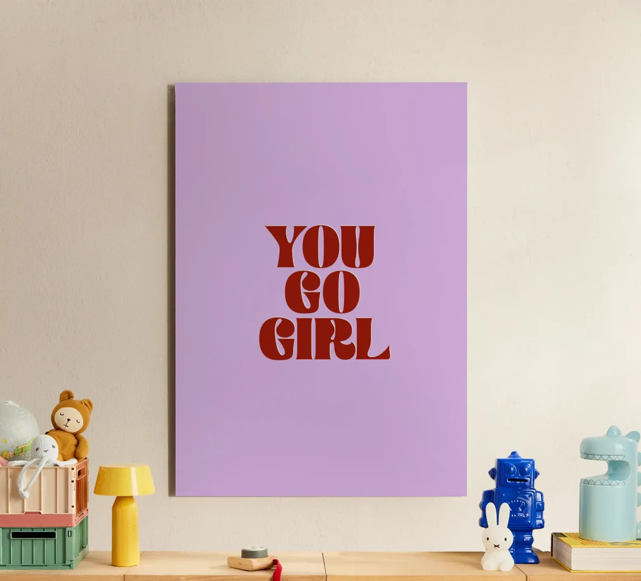 You Go Girl alu-dibond by Ayleen