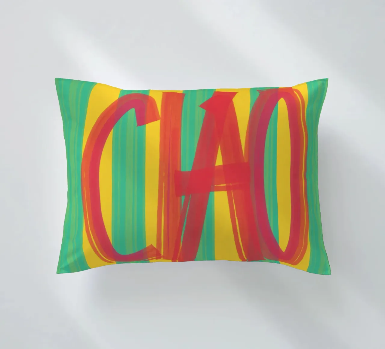 Ciao pennellata cuscino da QuooodZ by MooodzArt