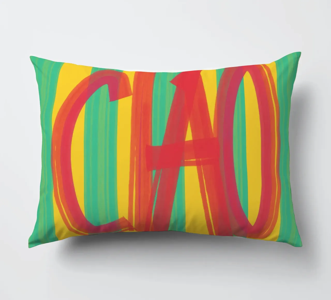 Ciao pennellata cuscino da QuooodZ by MooodzArt