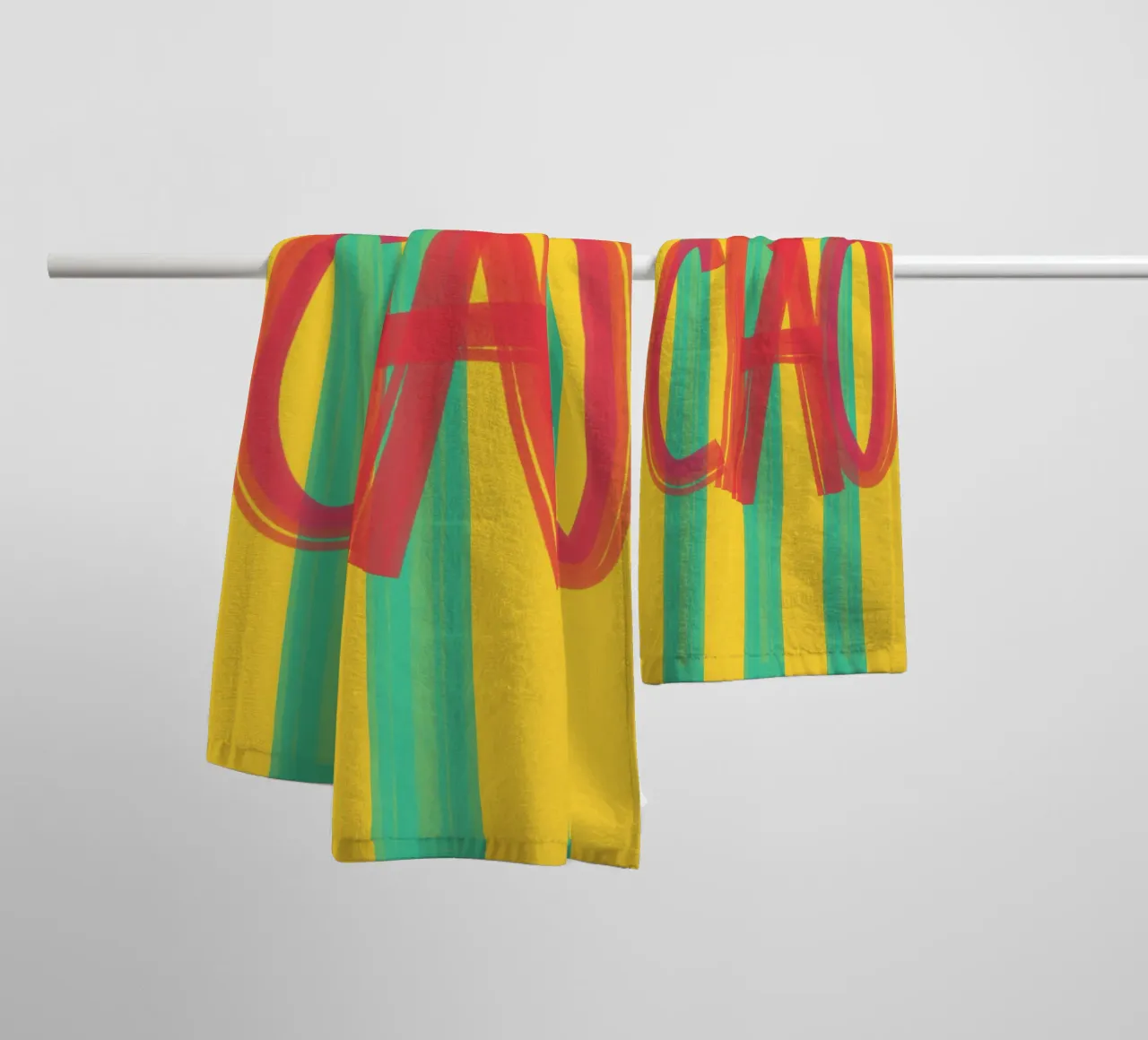 Ciao pennellata asciugamano da bagno da QuooodZ by MooodzArt