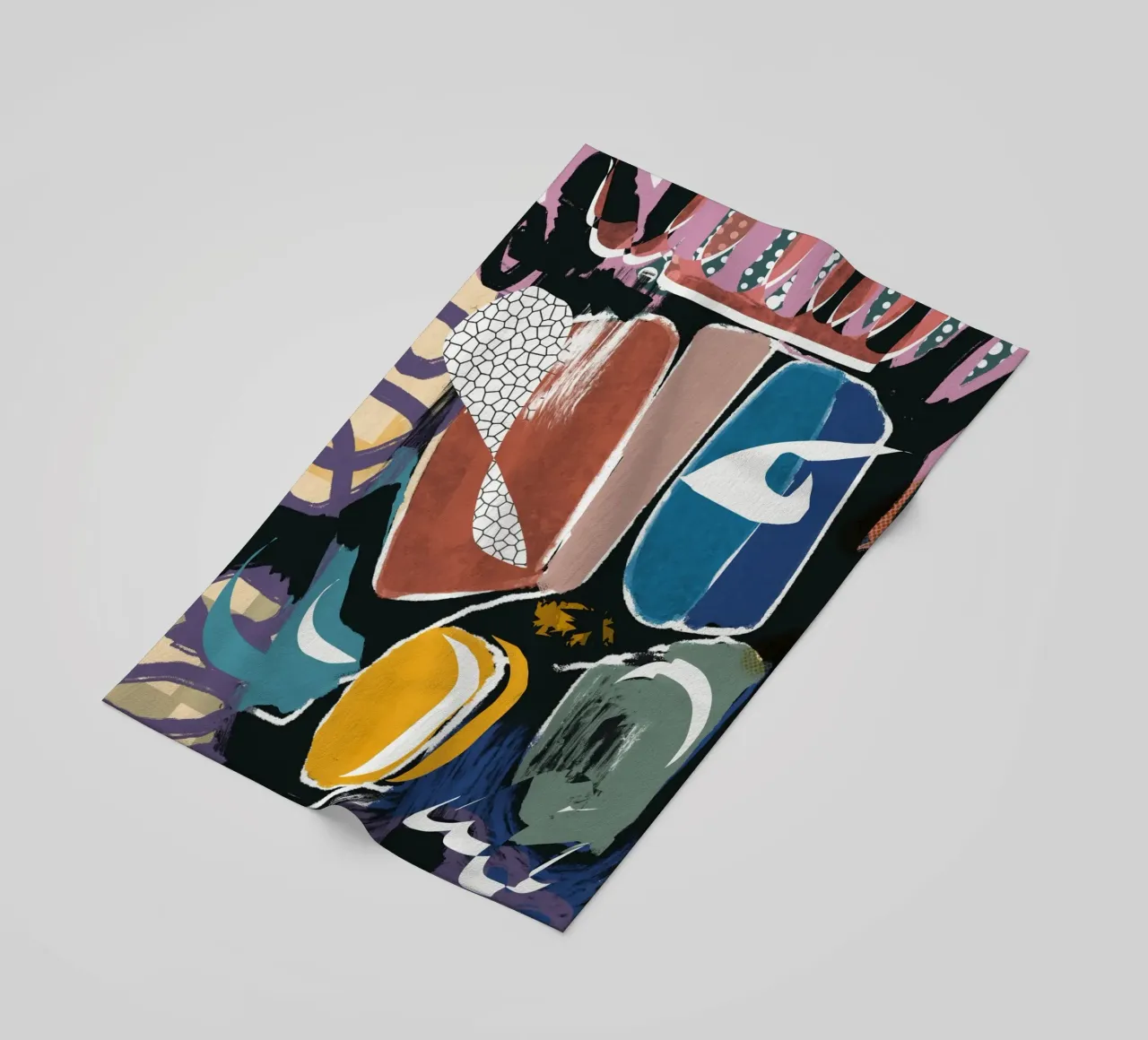 Maximalist 04 beach towel by Little Dean