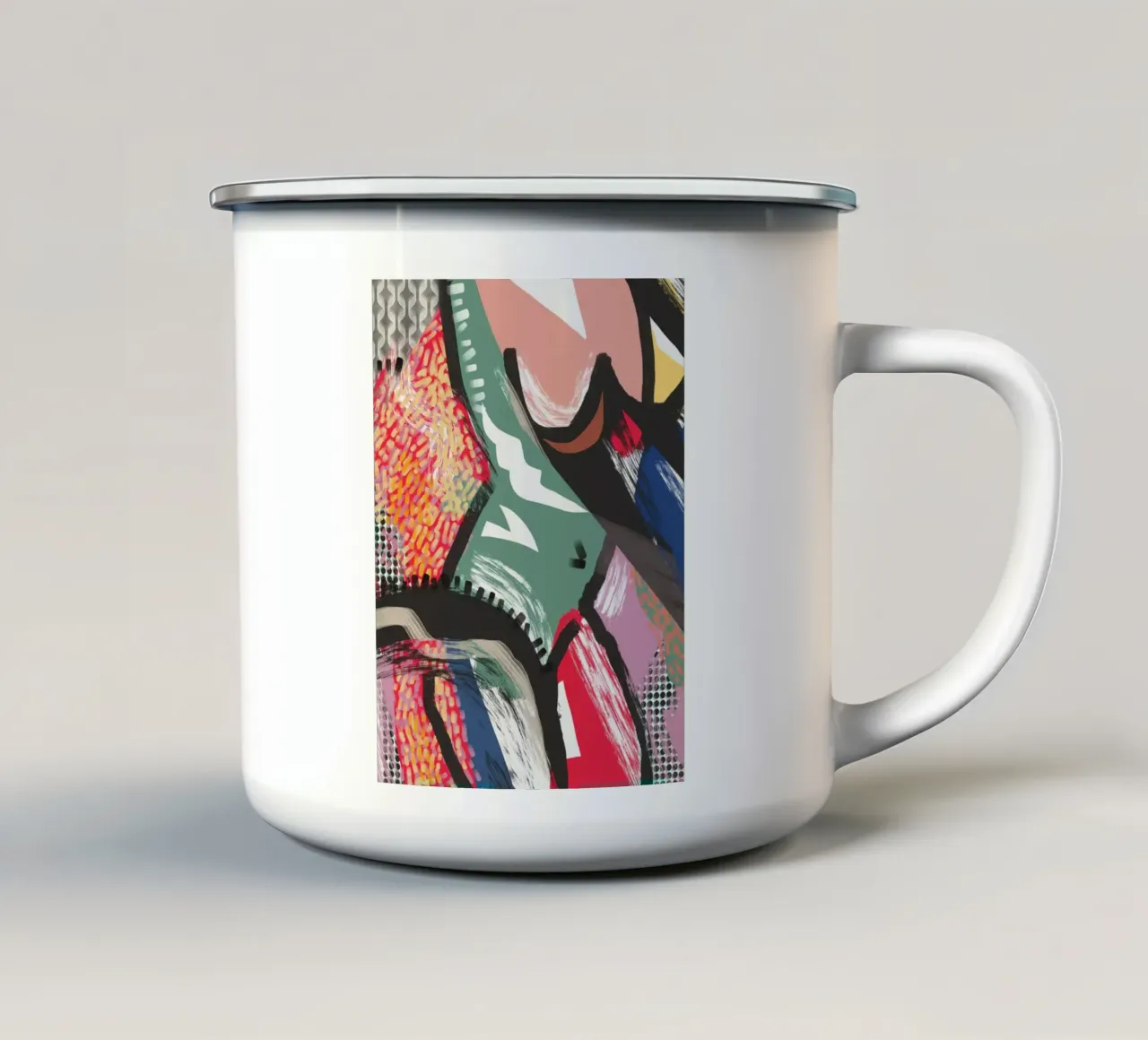 Astrazione 04 tazza in smalto da Little Dean