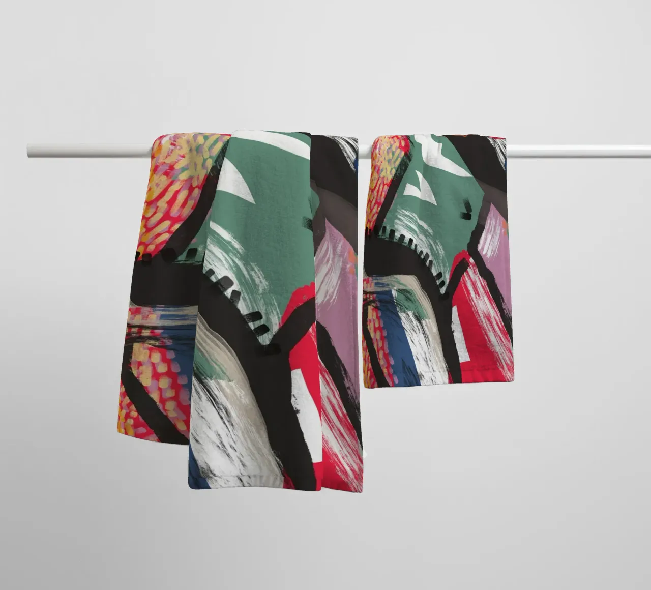 Abstraction 04 towel by Little Dean