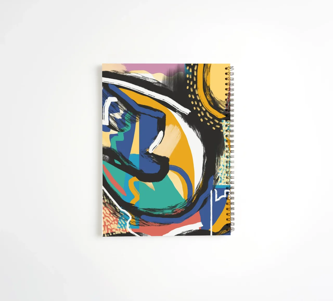Abstraction 05 spiral notebook by Little Dean