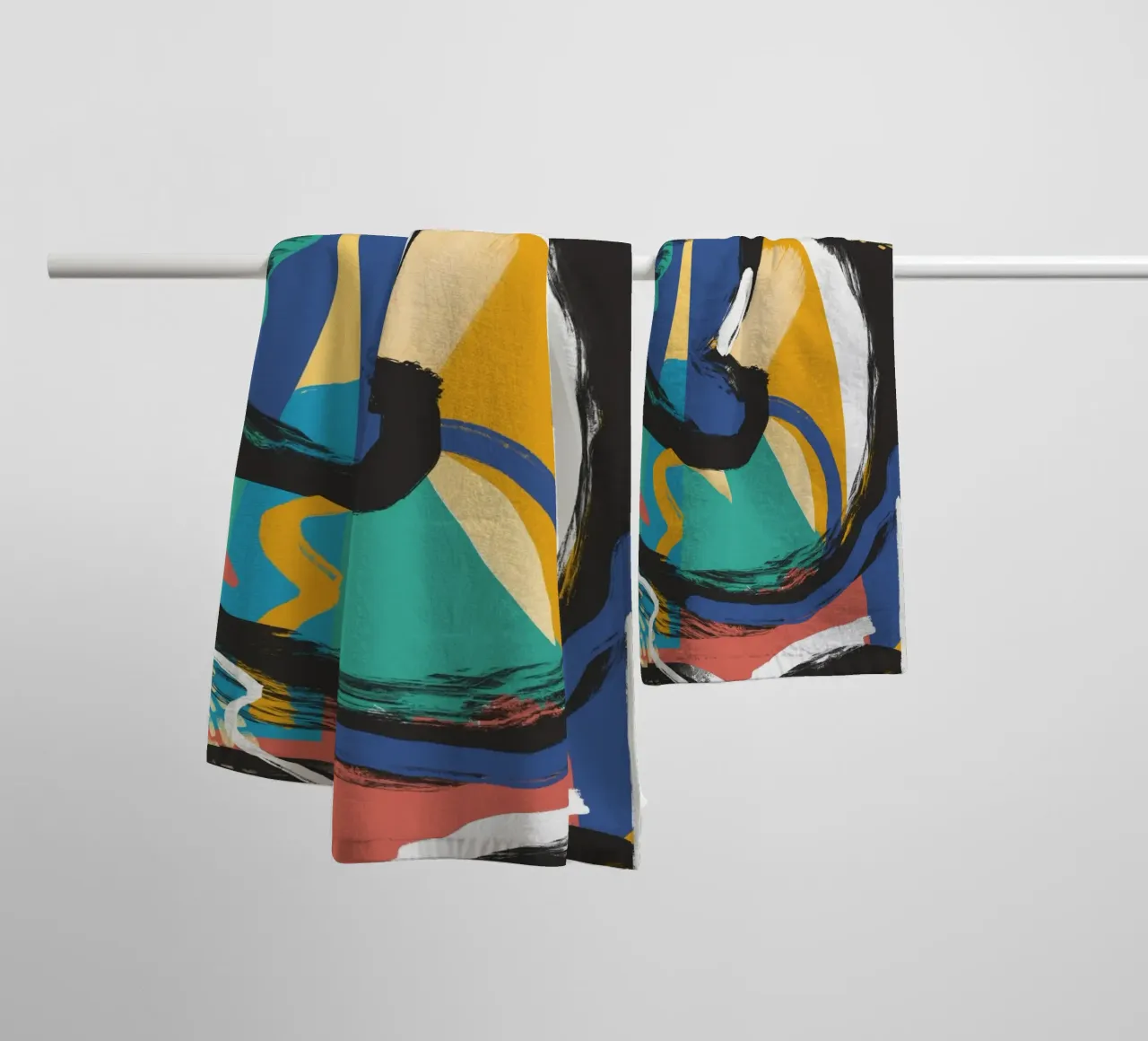 Abstraction 05 towel by Little Dean