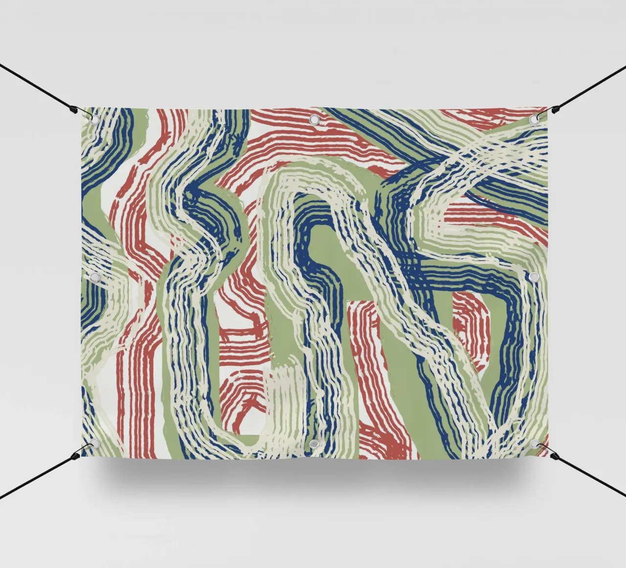 Astrazione delle linee 06 telo in pvc da Little Dean