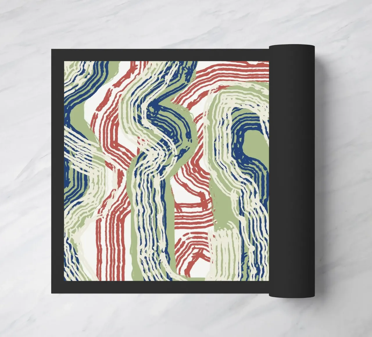 Line abstraction 06 doormat by Little Dean