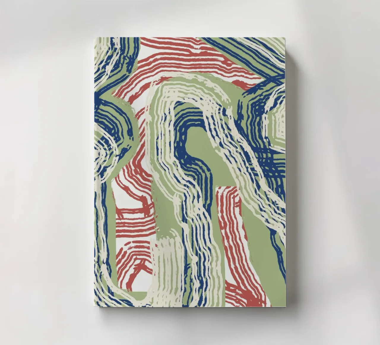 Linienabstraktion 06 Notizbuch von Little Dean