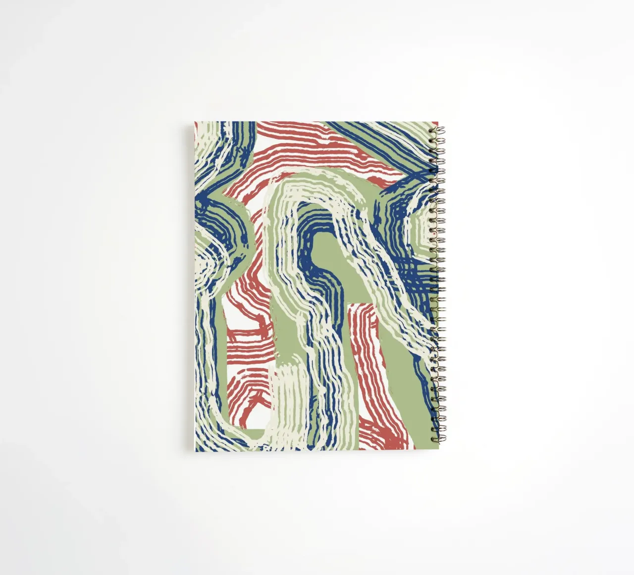 Line abstraction 06 spiral notebook by Little Dean