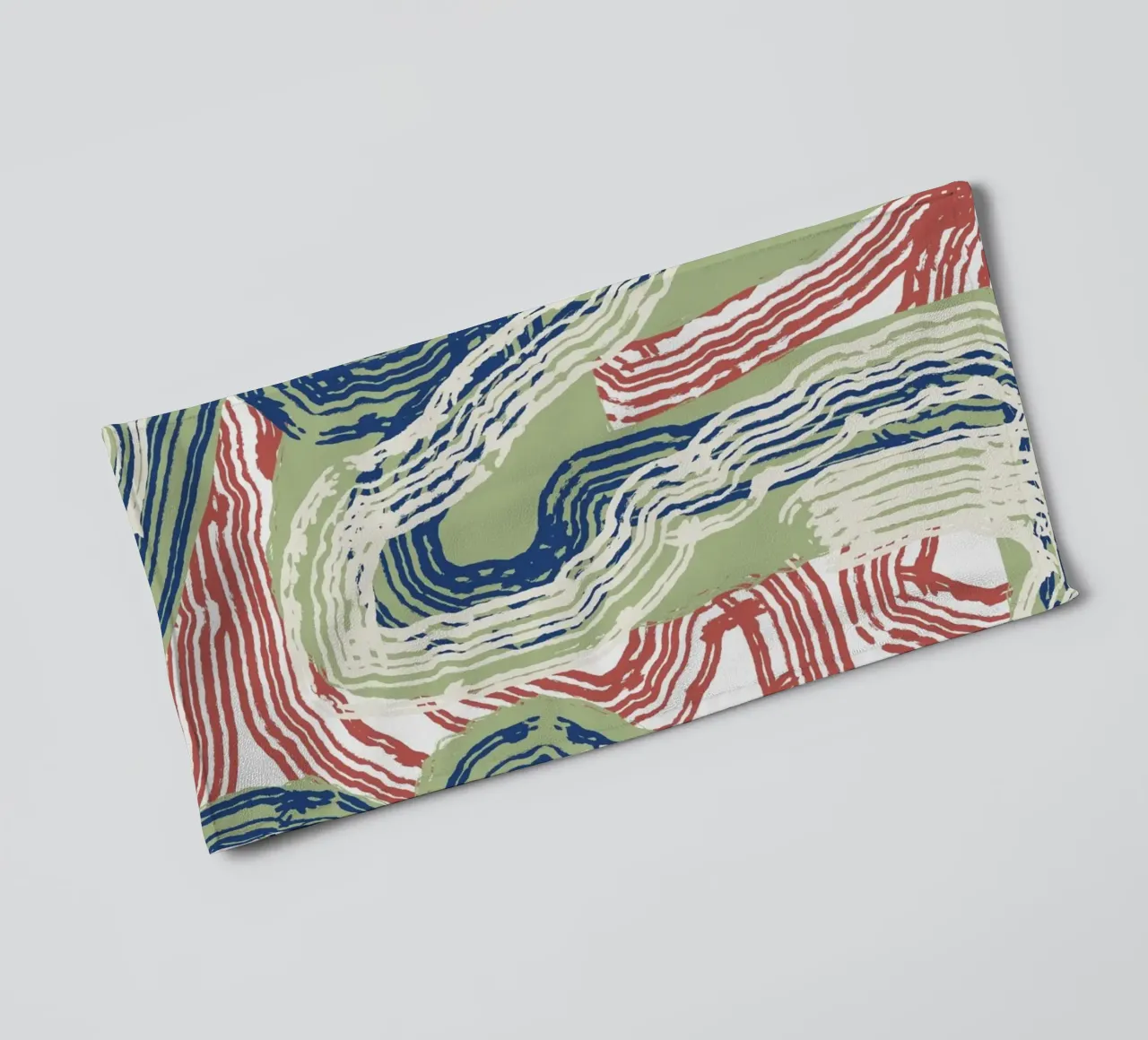 Line abstraction 06 towel by Little Dean