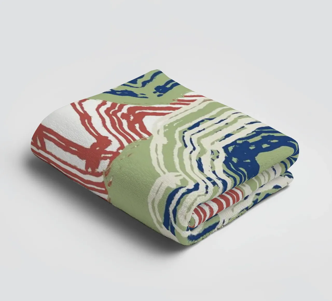 Line abstraction 06 towel by Little Dean