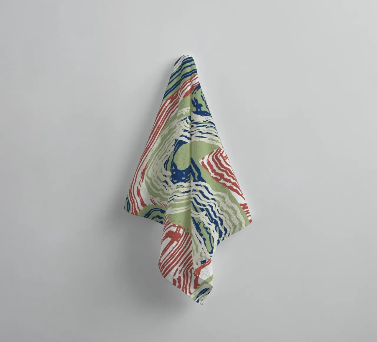 Line abstraction 06 towel by Little Dean
