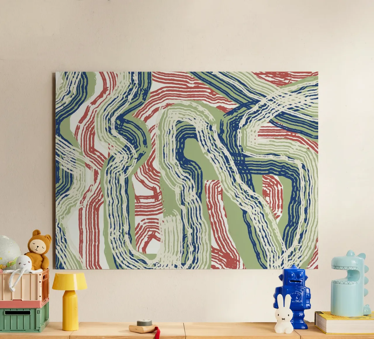 Astrazione delle linee 06 alluminio dibond da Little Dean