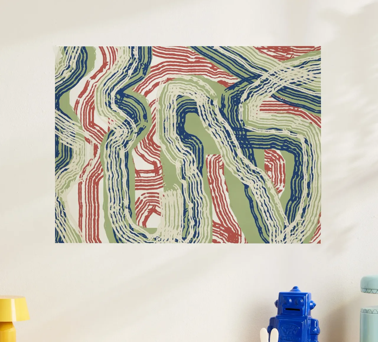 Linienabstraktion 06 Poster von Little Dean