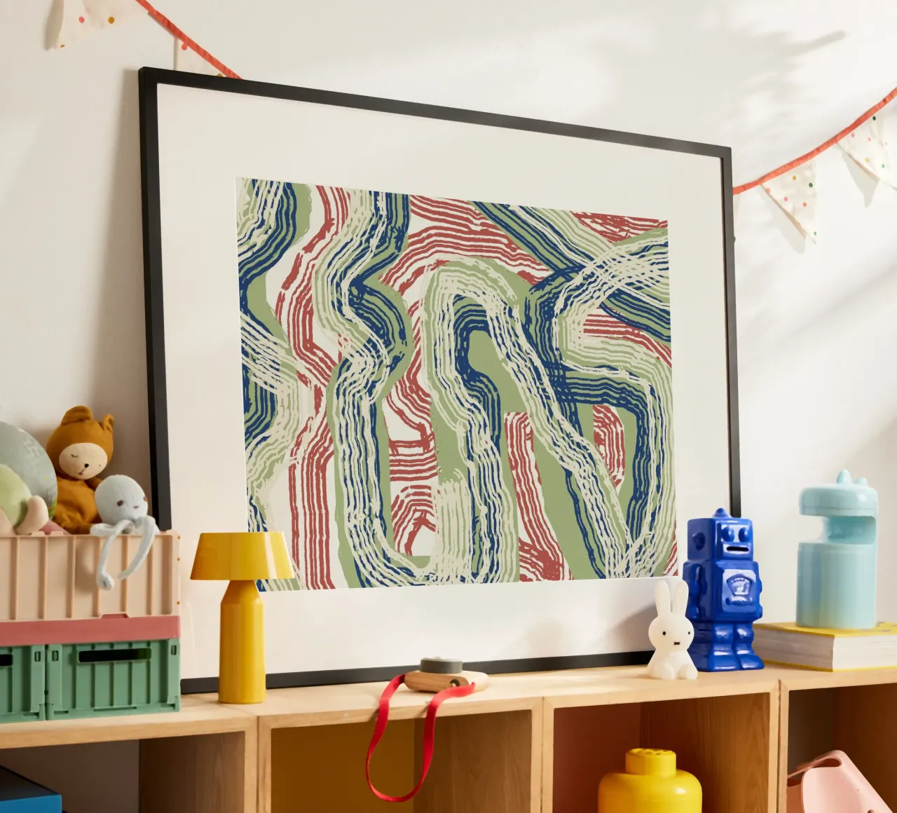 Linienabstraktion 06 Poster von Little Dean