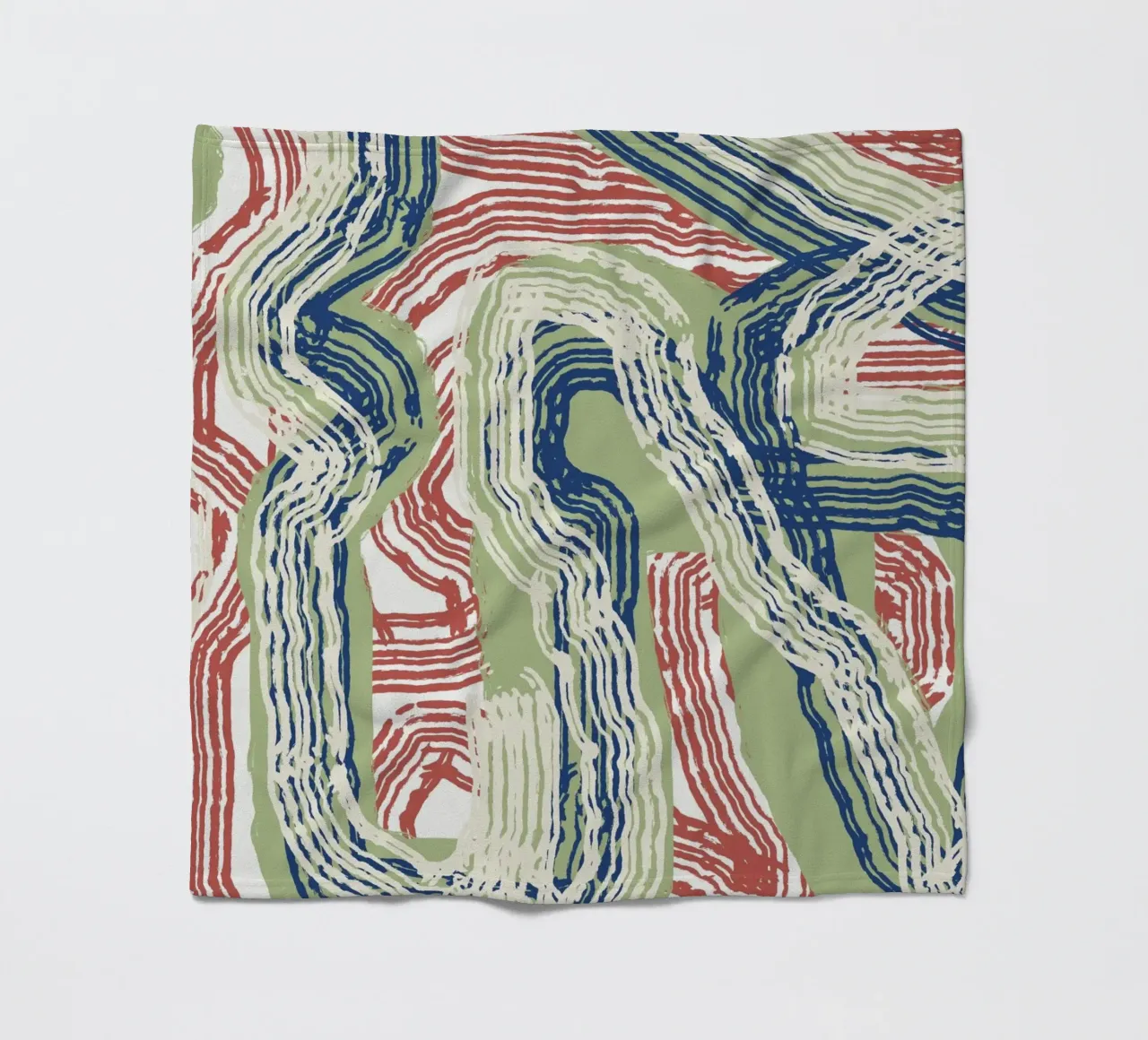 Astrazione delle linee 06 coperta in pile da Little Dean