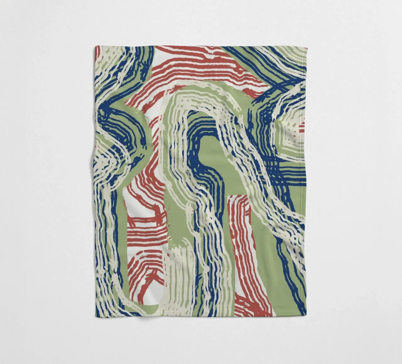 Astrazione delle linee 06 coperta in pile da Little Dean