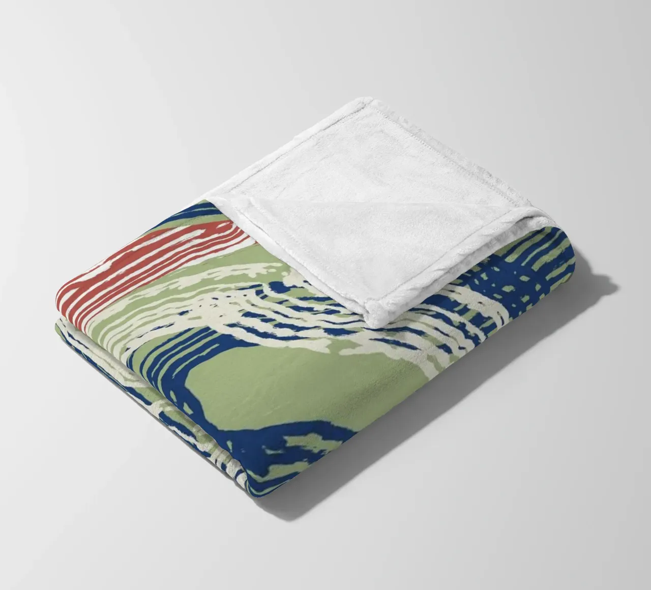 Astrazione delle linee 06 coperta in pile da Little Dean