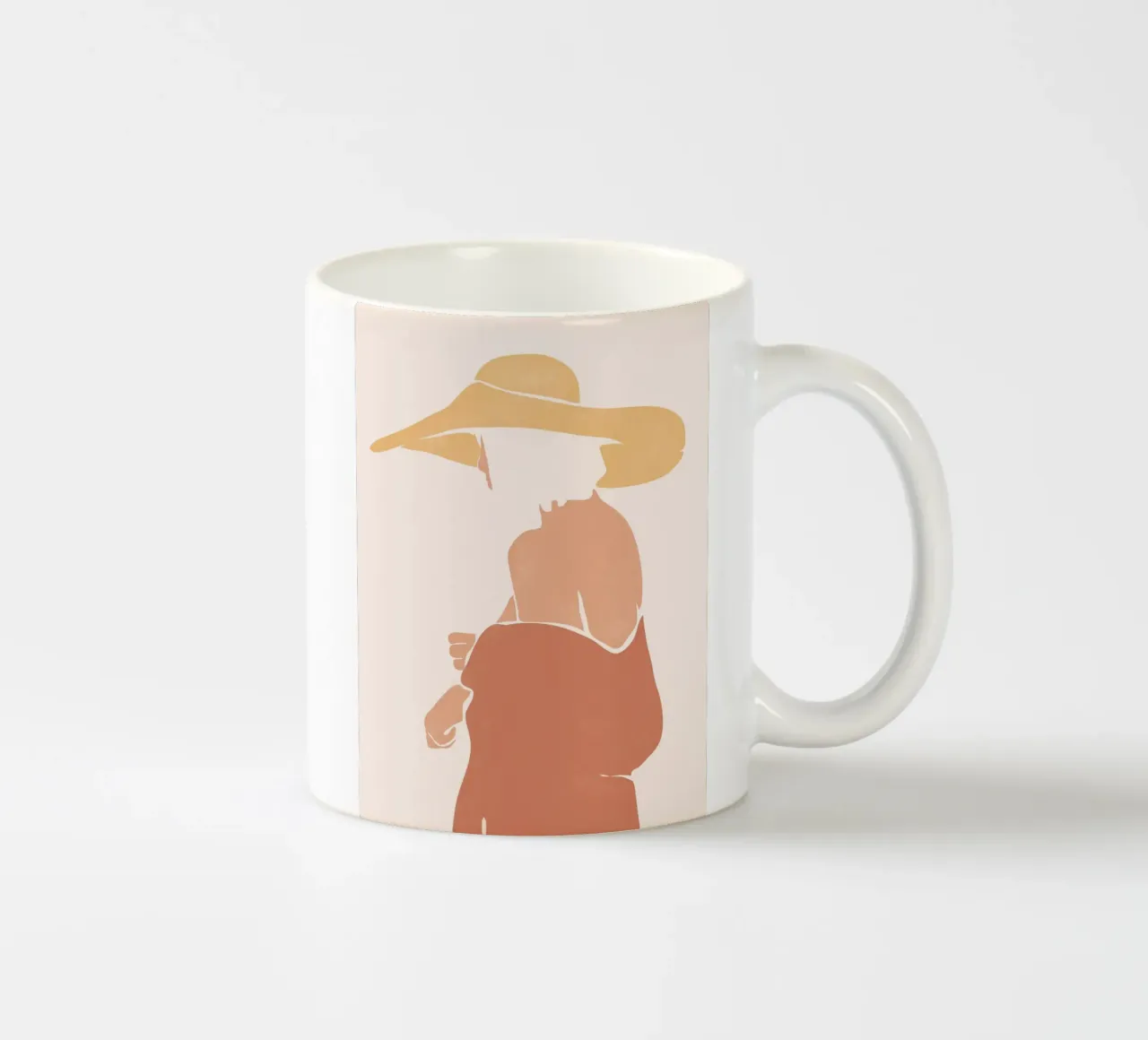 Cappello d'oro tazza in ceramica da LeaDArt
