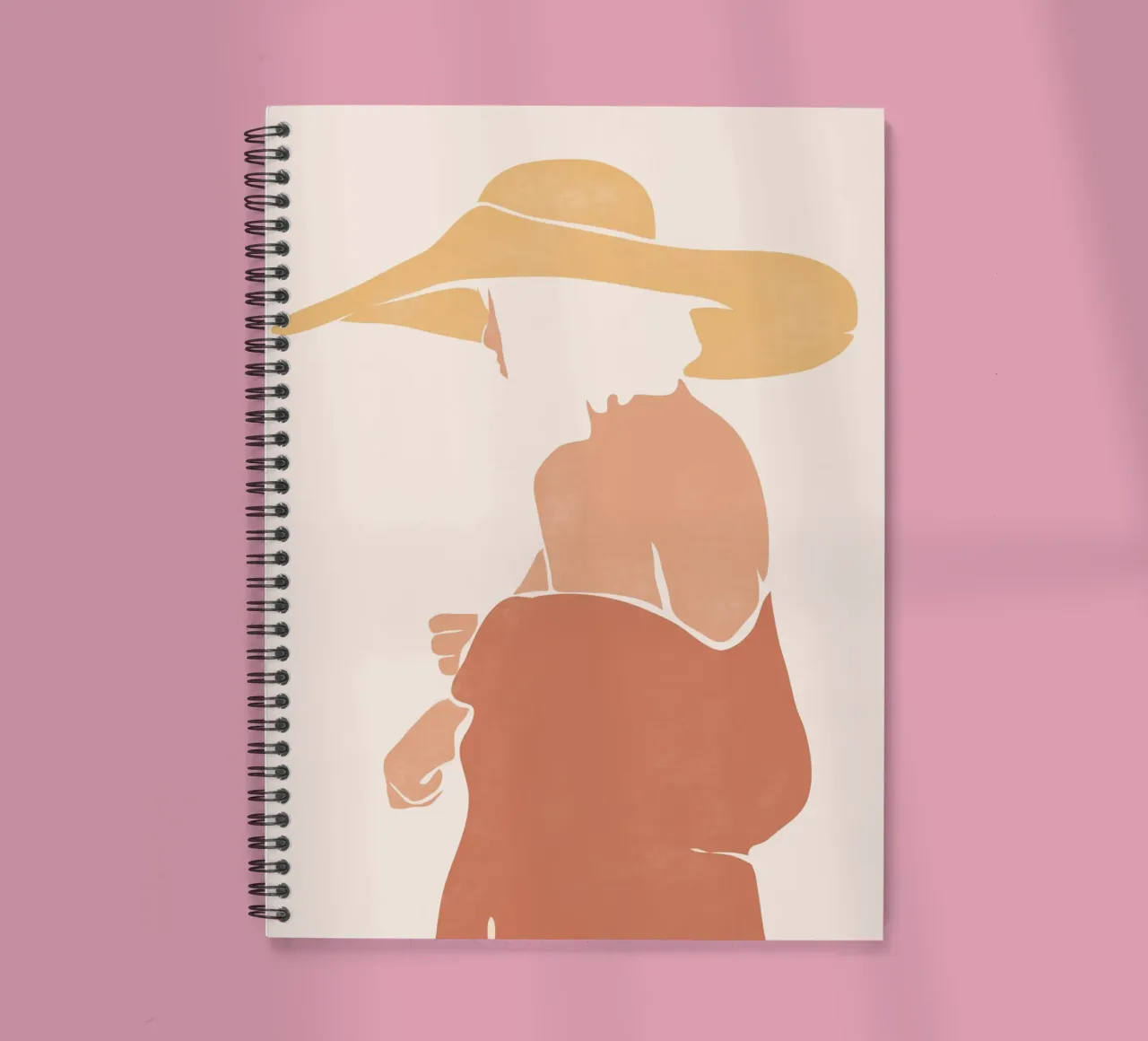 Golden Hat spiral notebook by LeaDArt