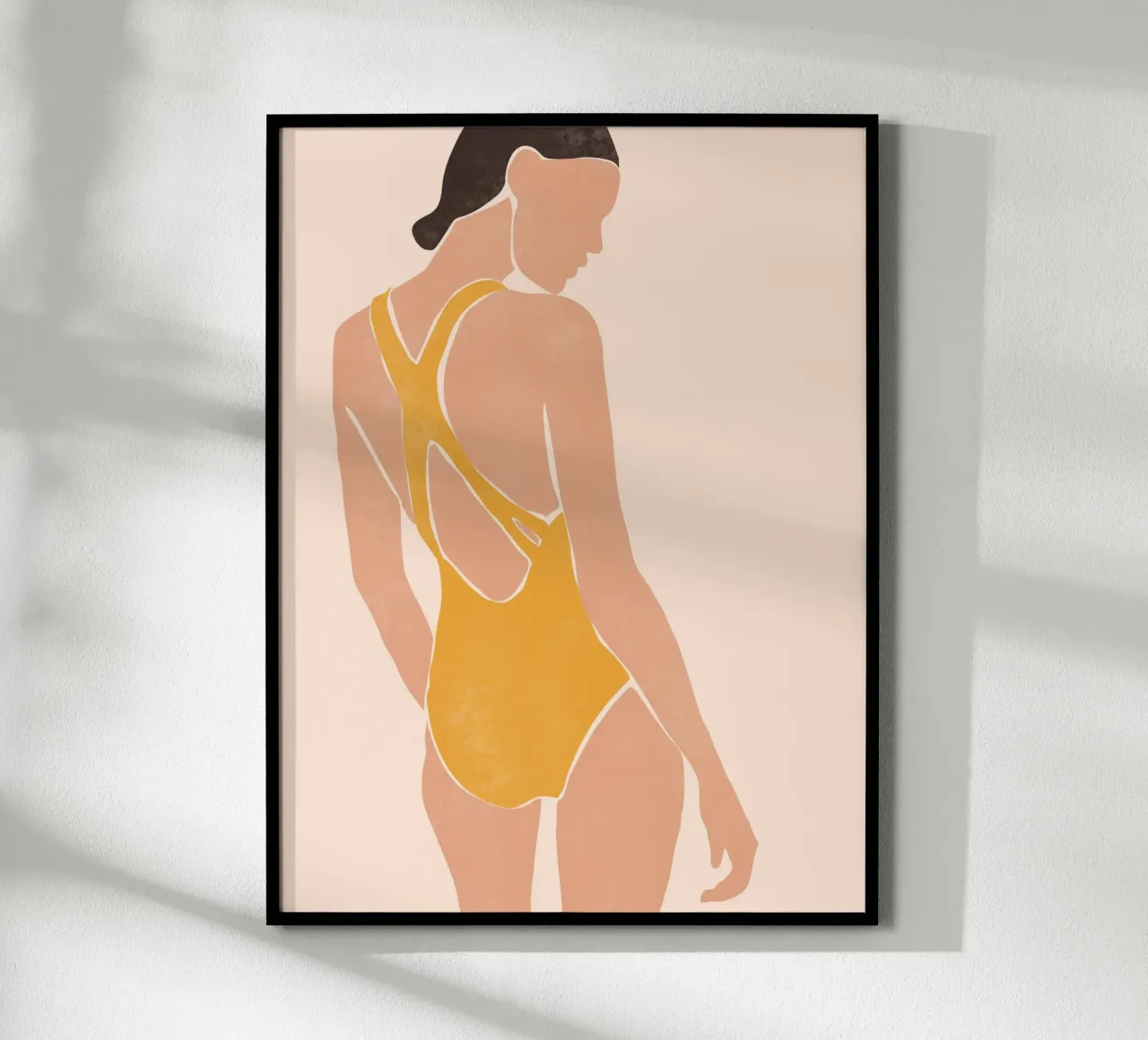 Silhouette estiva poster con telaio in alluminio da LeaDArt