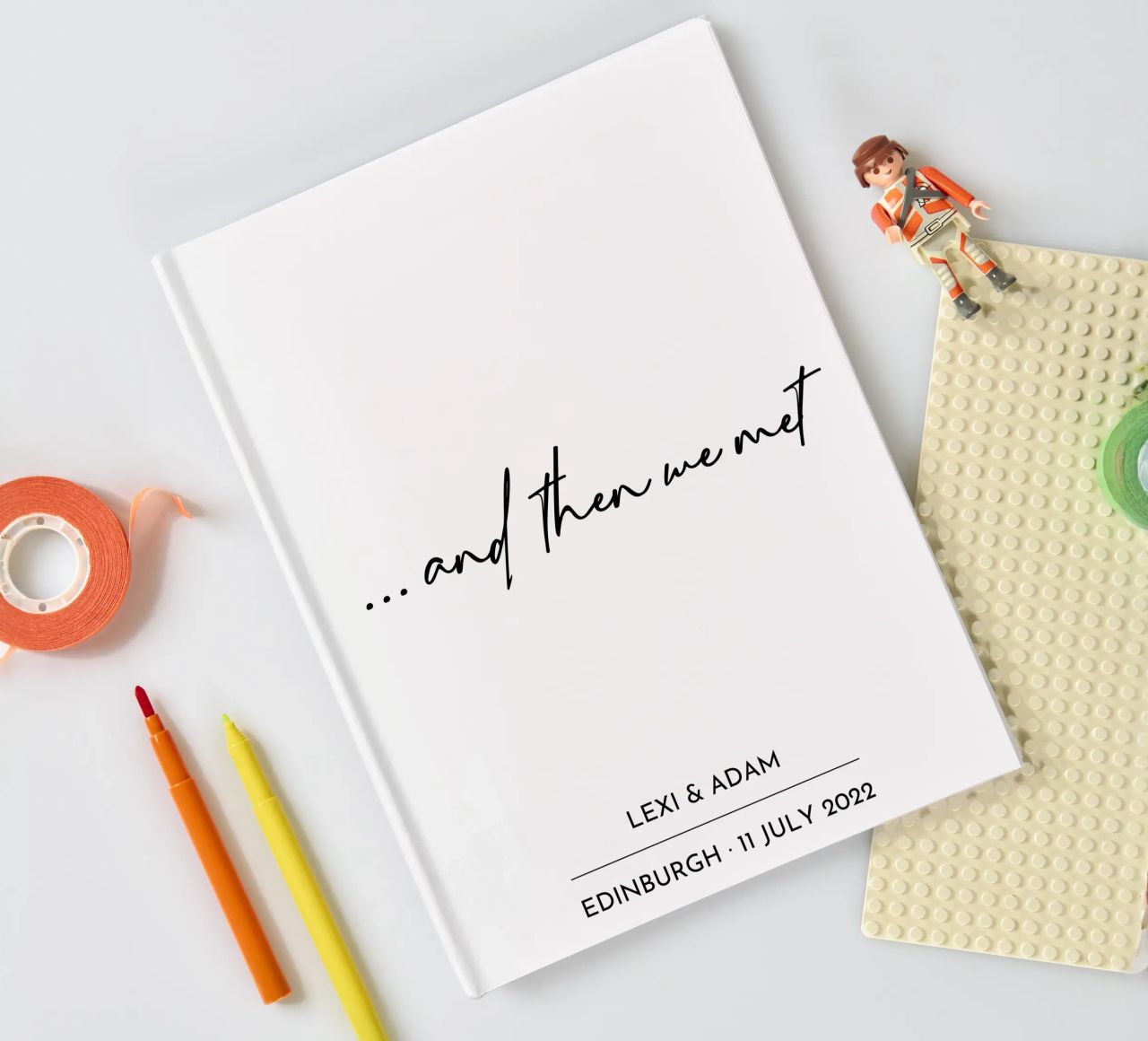 ... And Then We Met Wedding Custom Print notebook by Prints By Ayleen