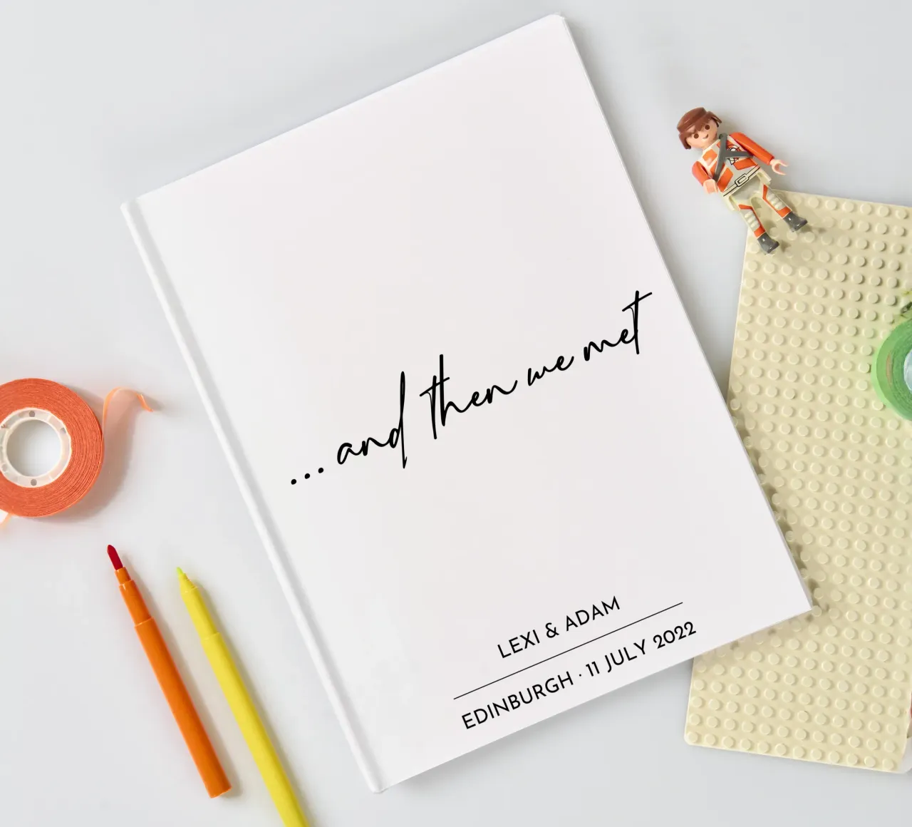... Und dann trafen wir uns Hochzeit Custom Print Notizbuch von Prints By Ayleen