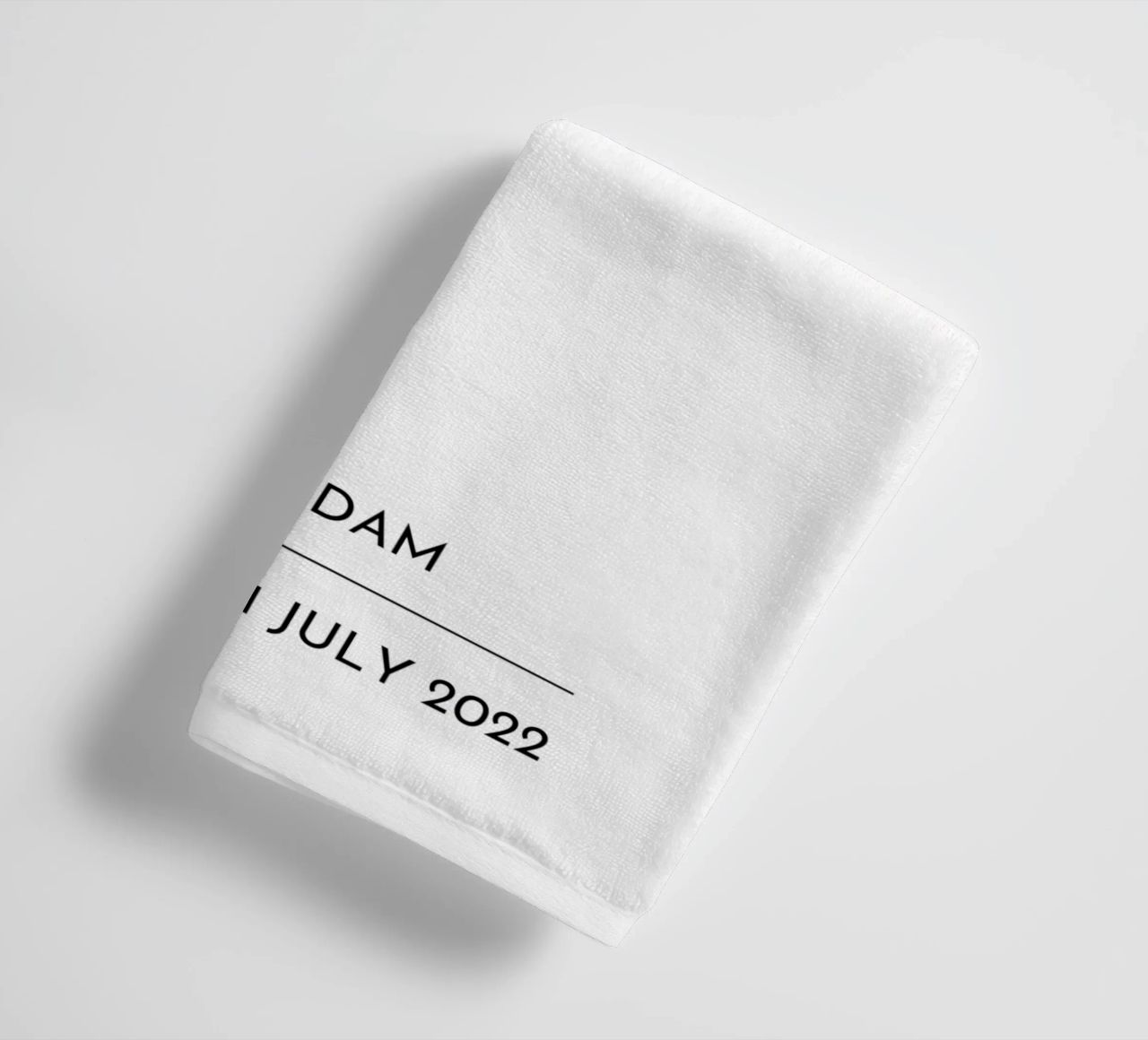 ... Und dann trafen wir uns Hochzeit Custom Print Handtuch von Prints By Ayleen