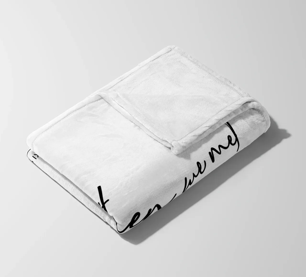 ... Und dann trafen wir uns Hochzeit Custom Print Fleecedecke von Prints By Ayleen