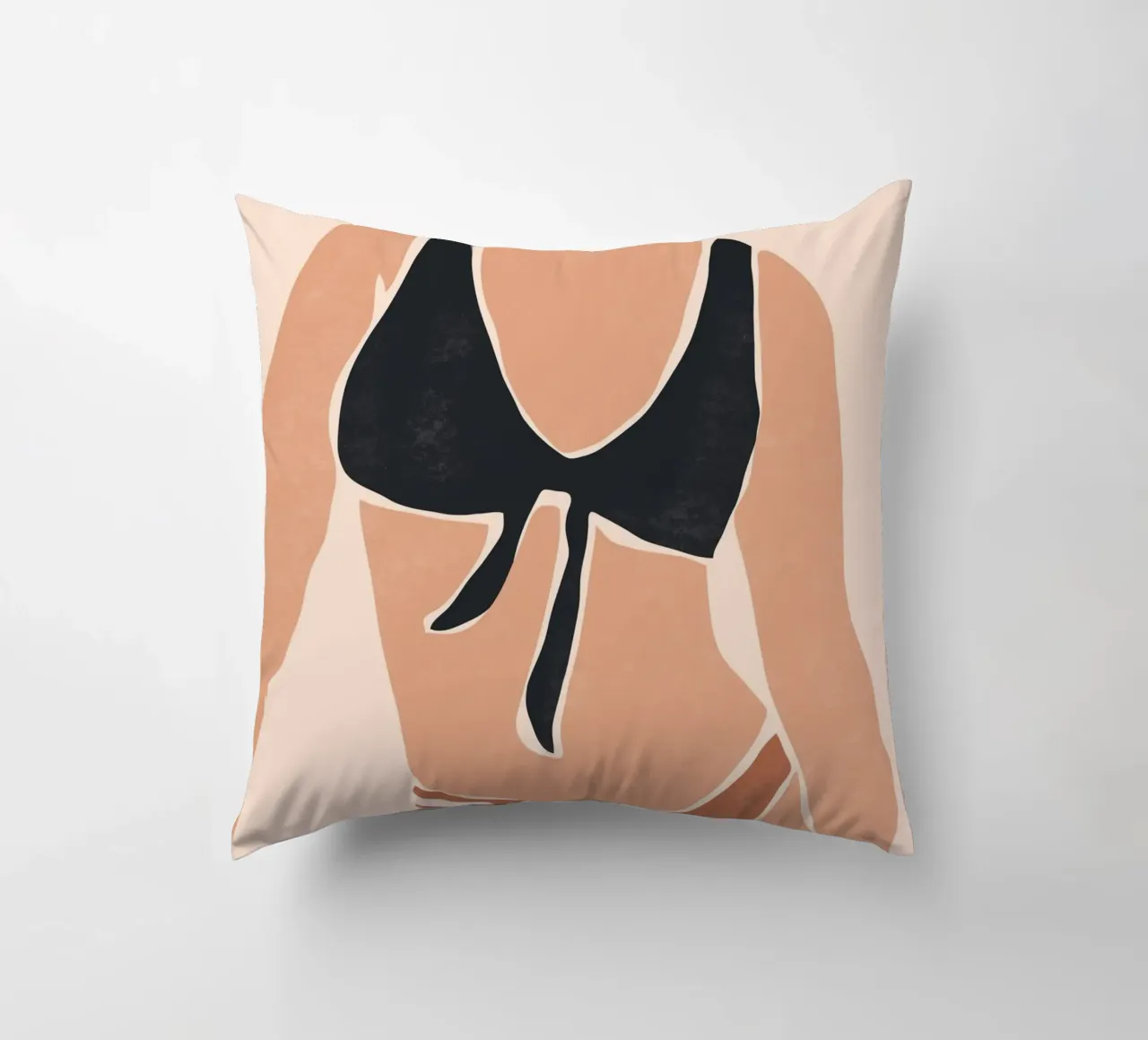 Bikini con cravatta nera cuscino da LeaDArt