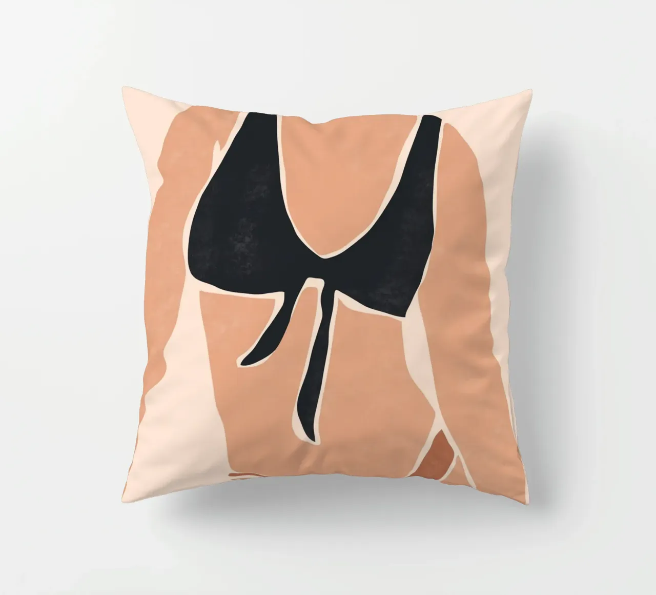 Bikini con cravatta nera cuscino da LeaDArt