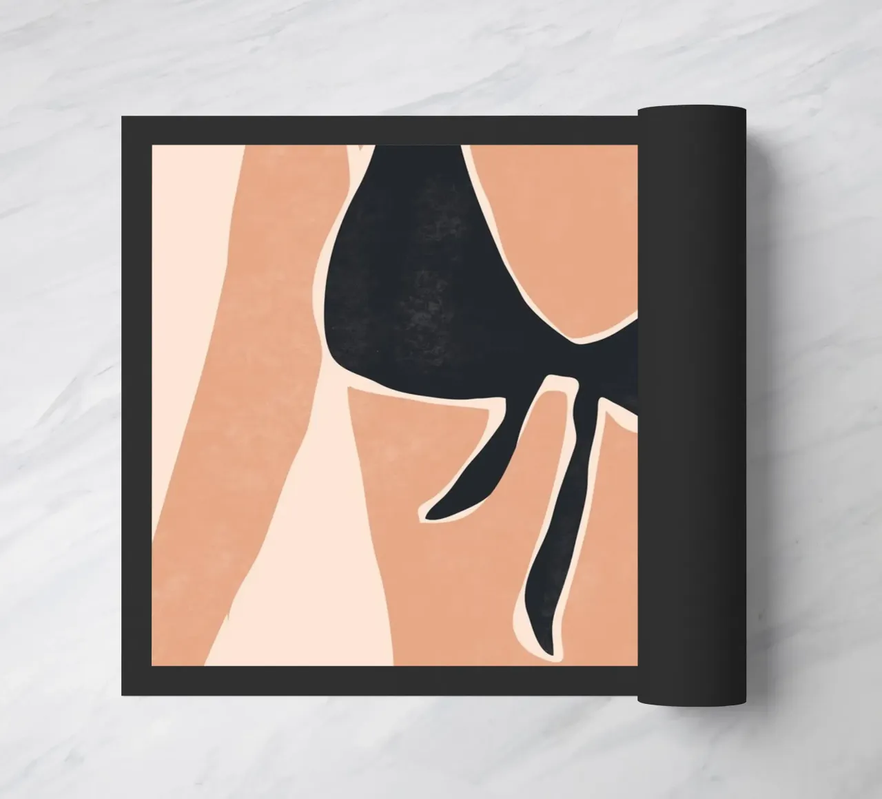 Bikini con cravatta nera zerbino da LeaDArt