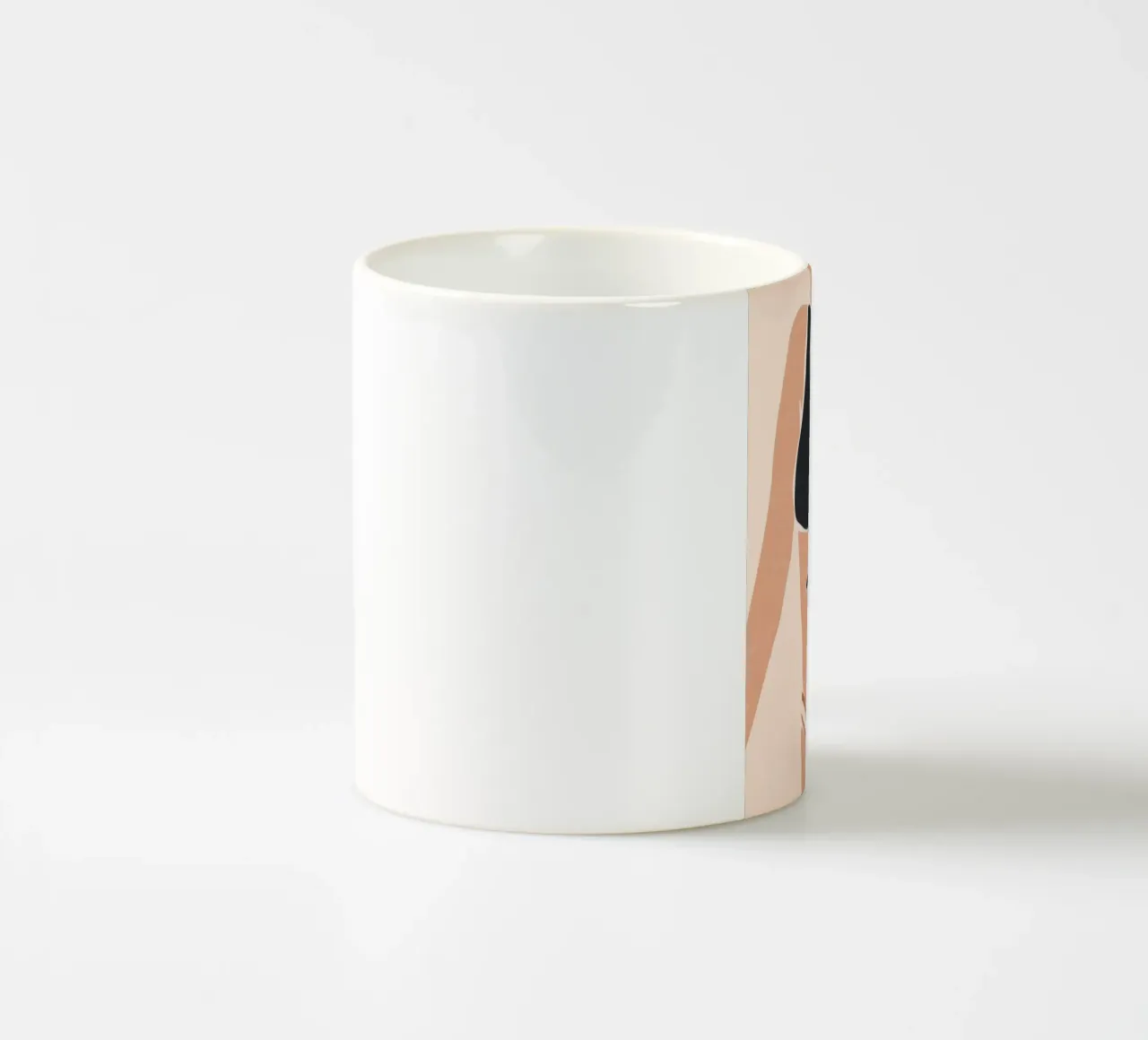 Bikini con cravatta nera tazza in ceramica da LeaDArt