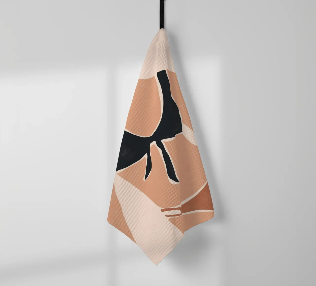 Bikini con cravatta nera canovaccio da cucina da LeaDArt