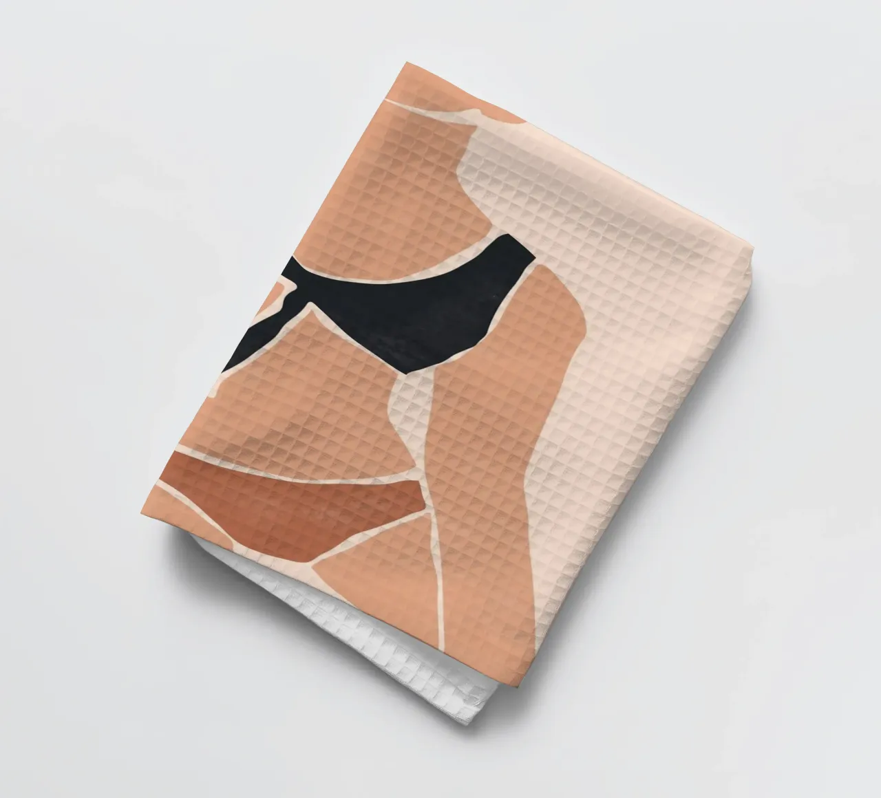 Bikini con cravatta nera canovaccio da cucina da LeaDArt