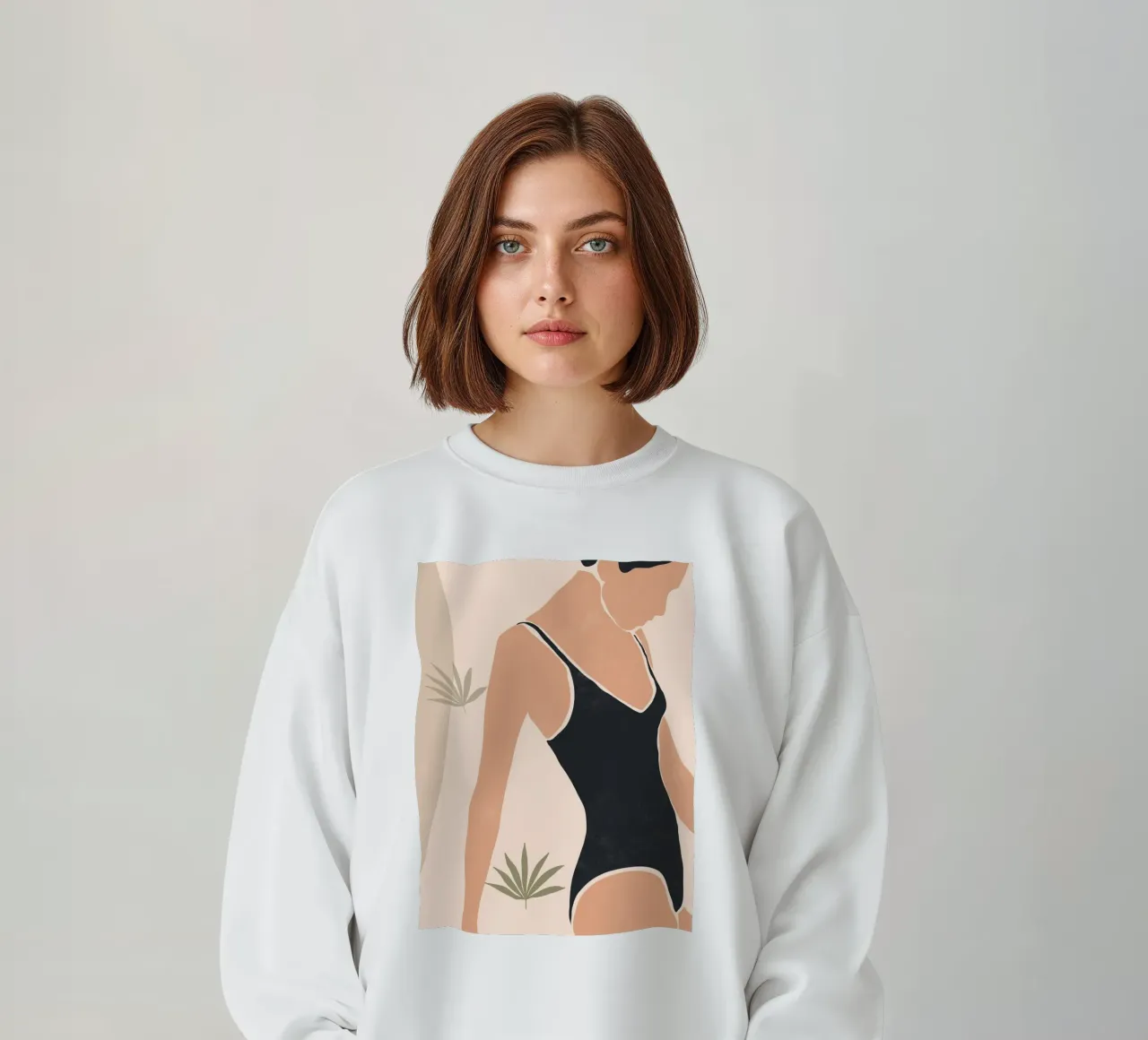 Nuoto botanico felpa da LeaDArt