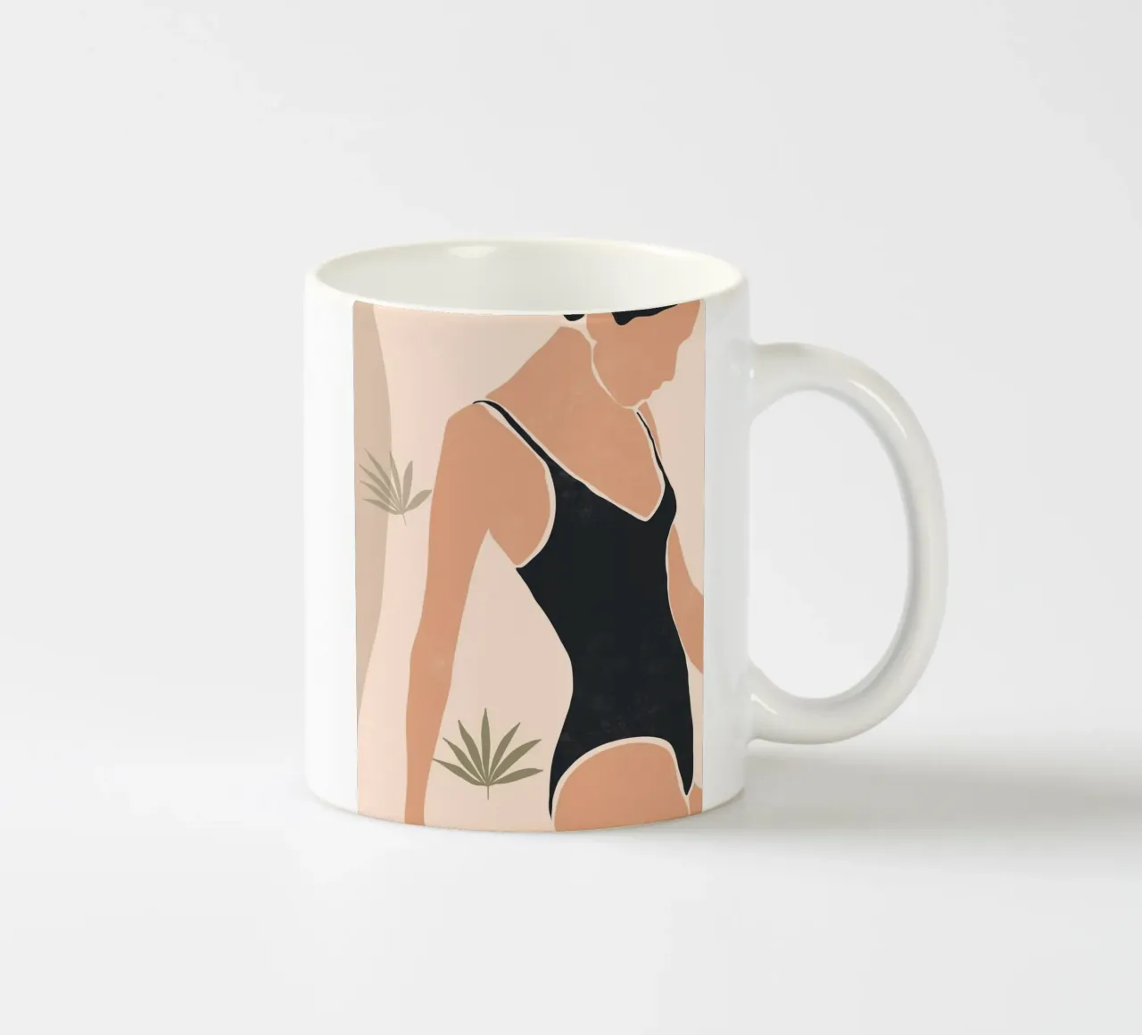 Nuoto botanico tazza in ceramica da LeaDArt