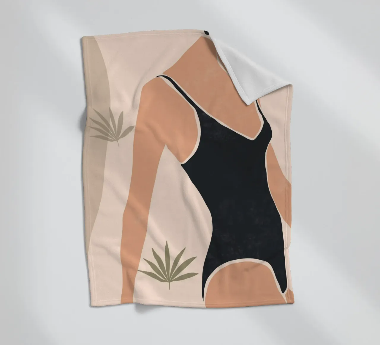 Nuoto botanico coperta in pile da LeaDArt