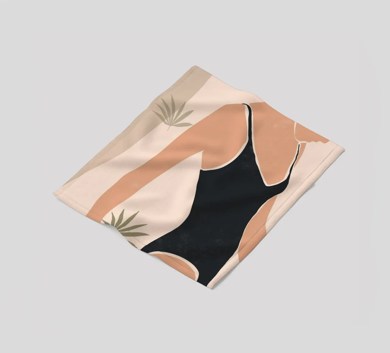 Nuoto botanico coperta in pile da LeaDArt