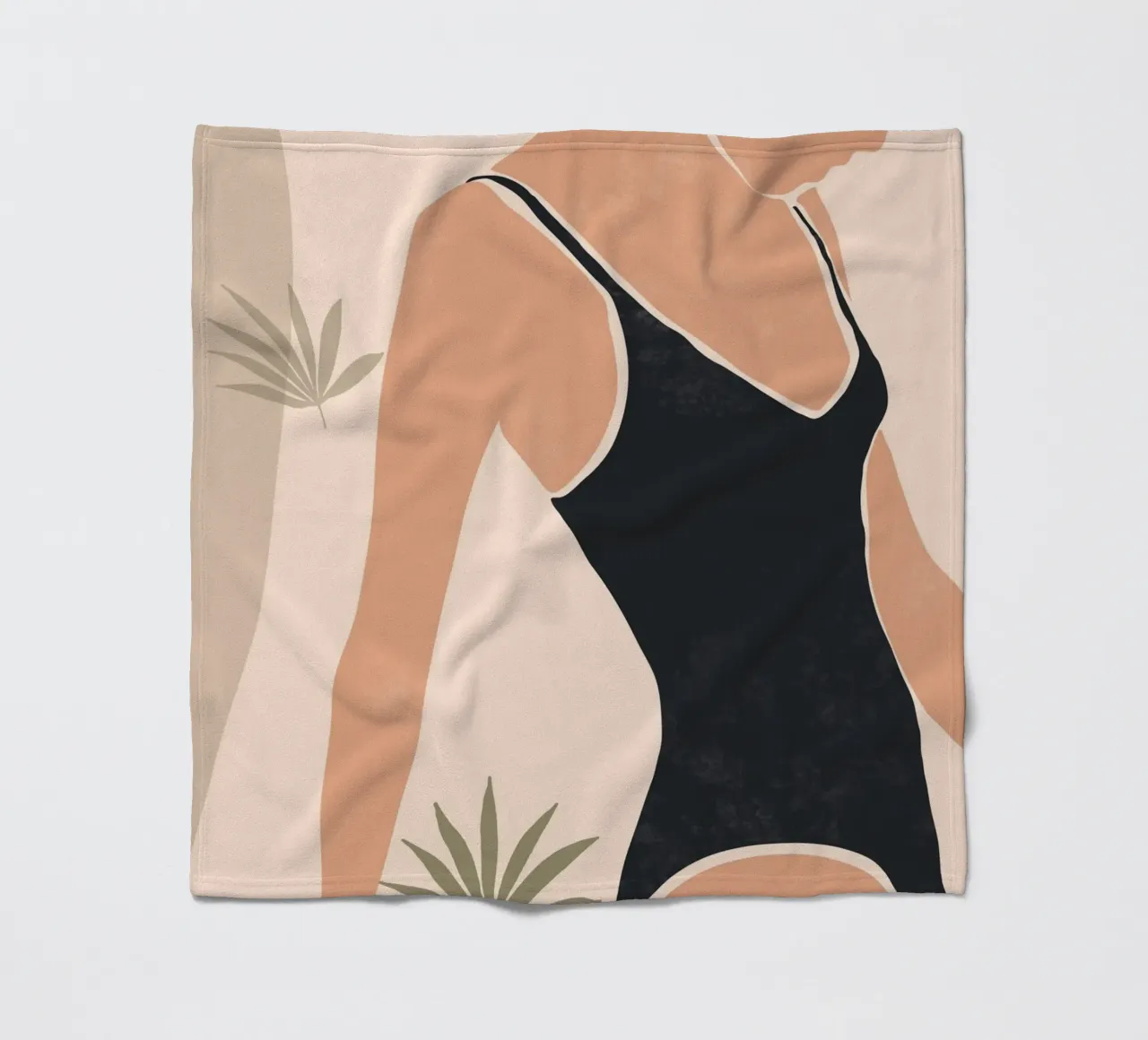 Nuoto botanico coperta in pile da LeaDArt