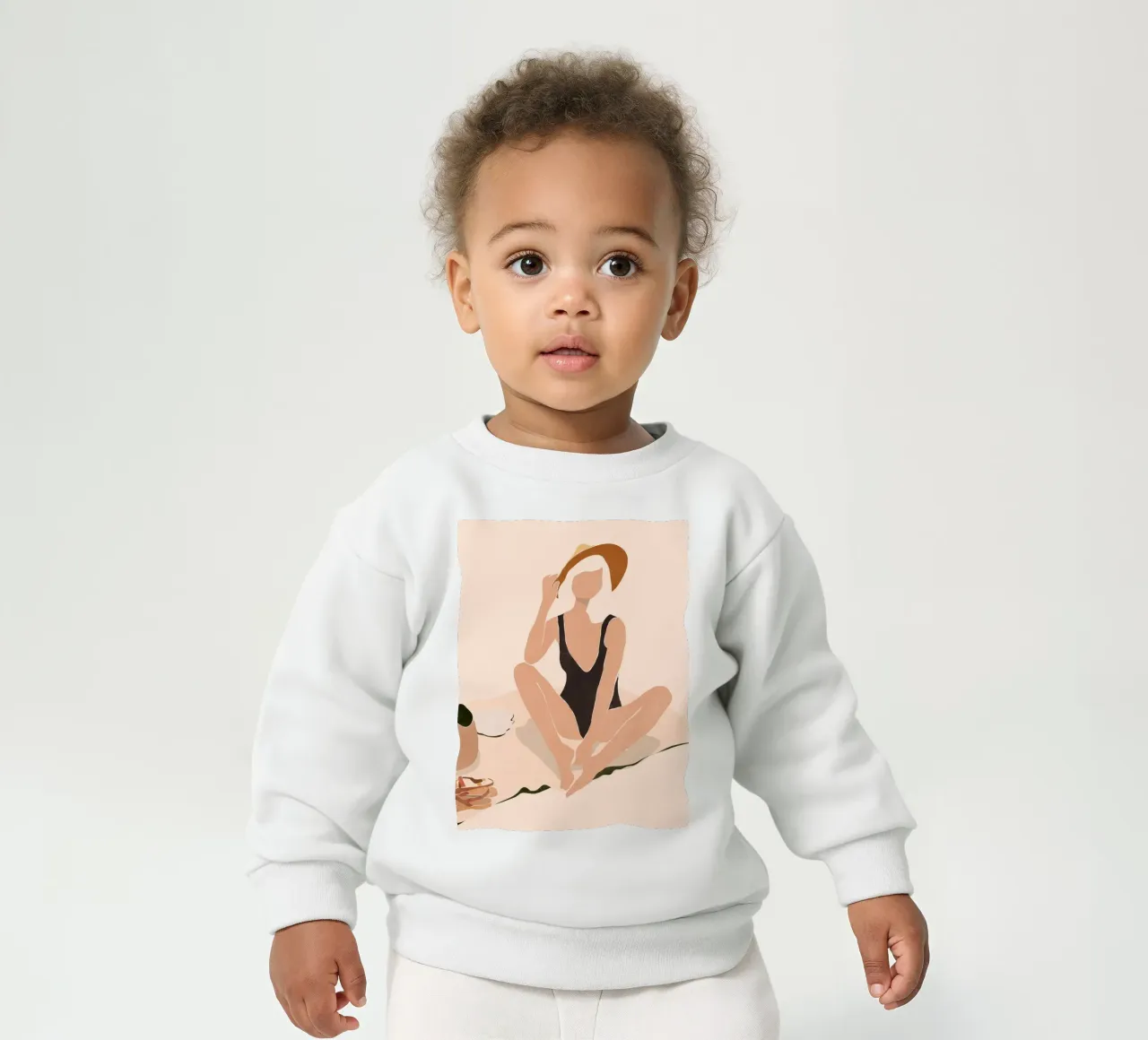 Pausa in spiaggia felpa neonato da LeaDArt