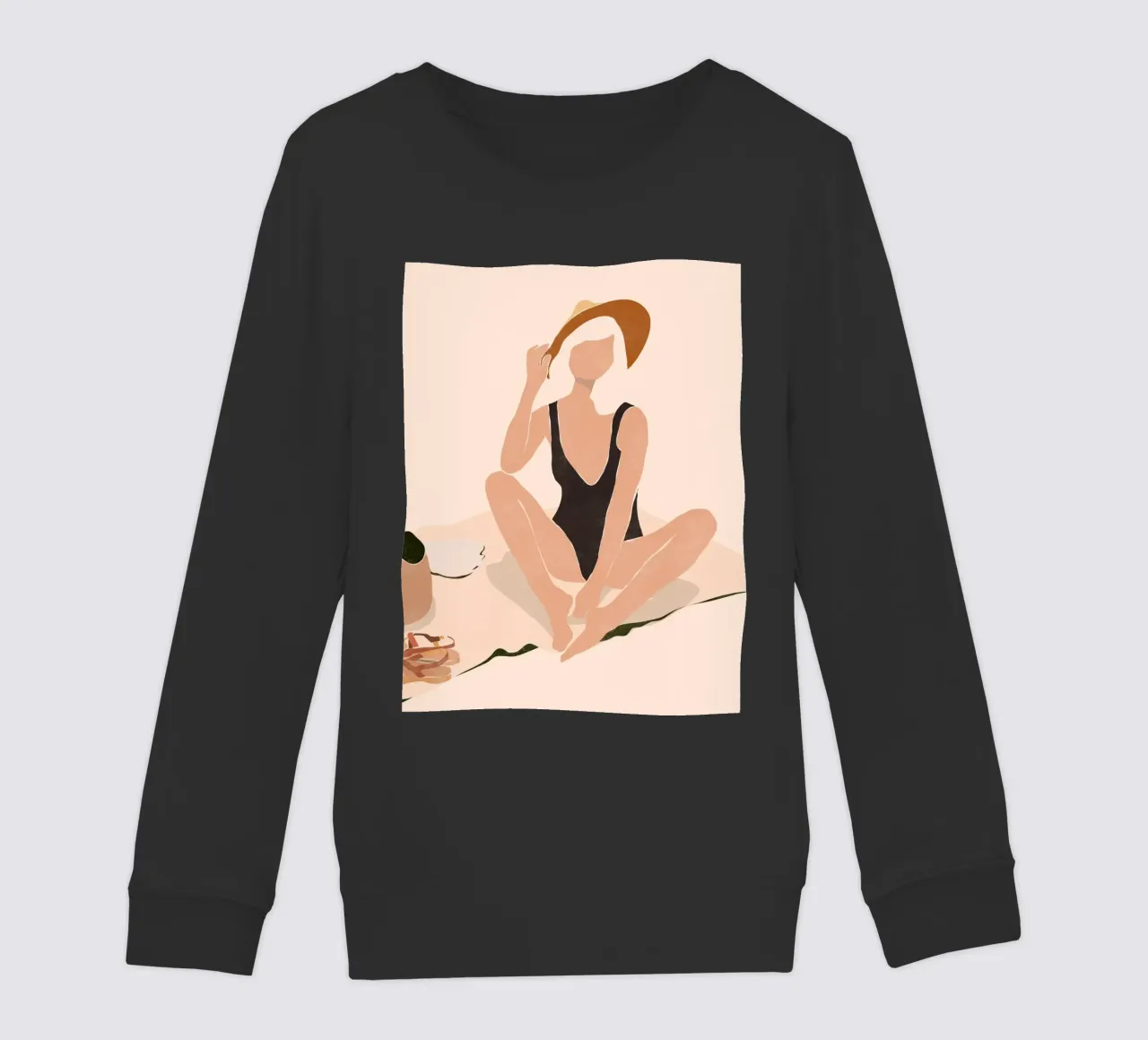 Pausa in spiaggia felpa bambino da LeaDArt