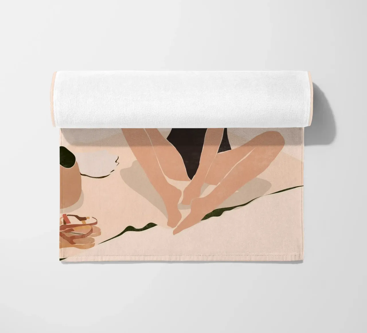 Pausa in spiaggia telo mare da LeaDArt