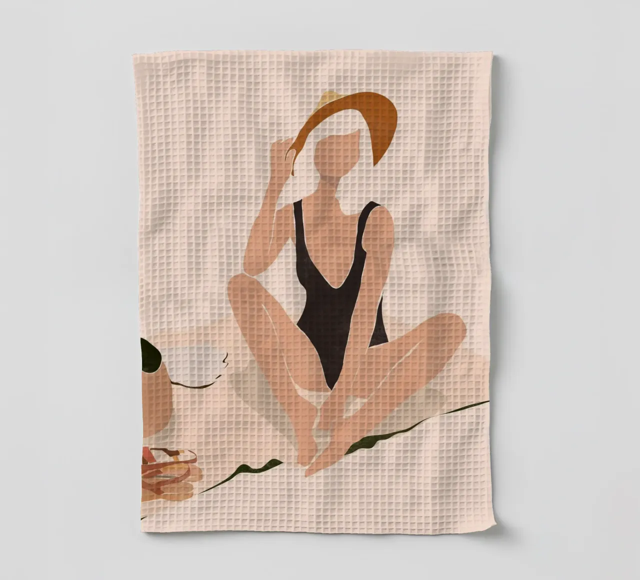 Strandpause Geschirrtuch von LeaDArt