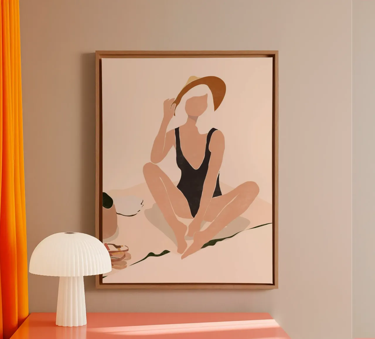 Strandpause Leinwand von LeaDArt